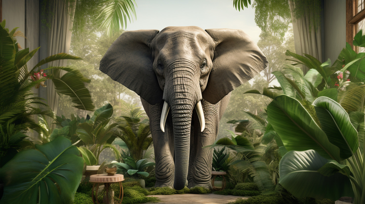 Elephant 3D HD Wallpaper