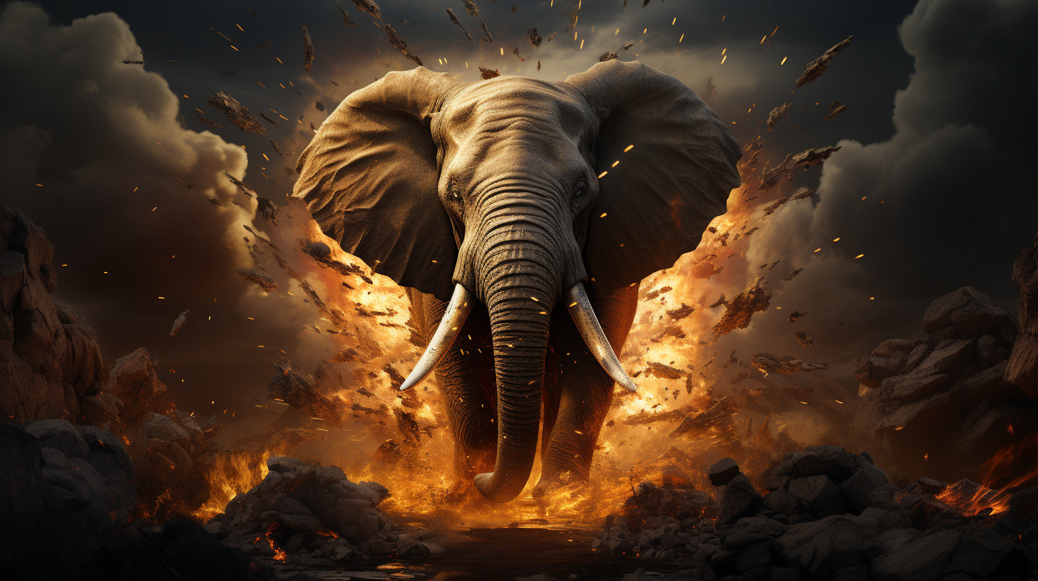 3D HD Pics: Elephant Desktop Scenes