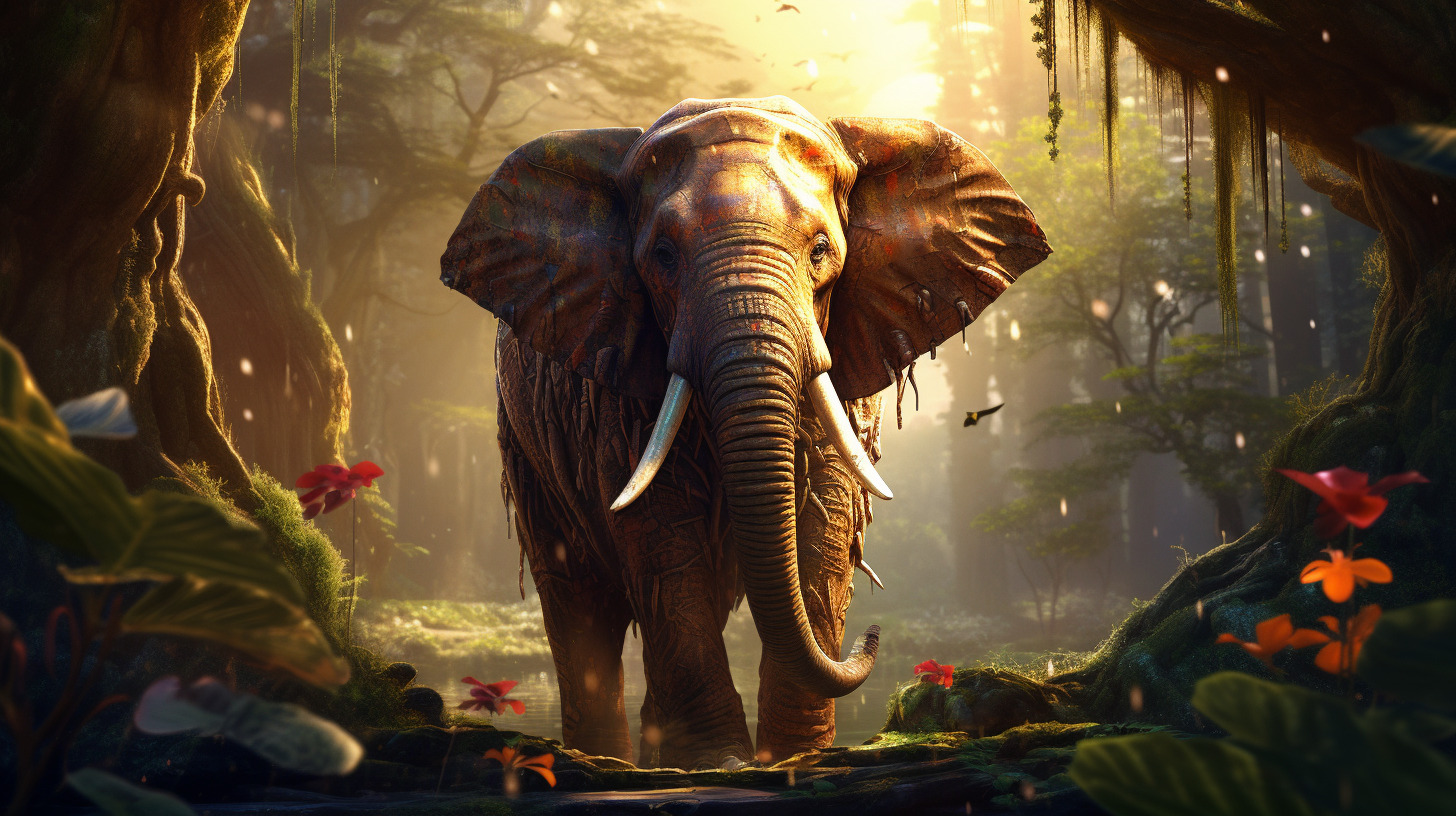 Anime elephants add charm to your PC wallpapers in vibrant 1920x1080