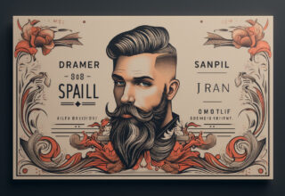 4K Elegance Bearded Man Business Card Themes Unveiled