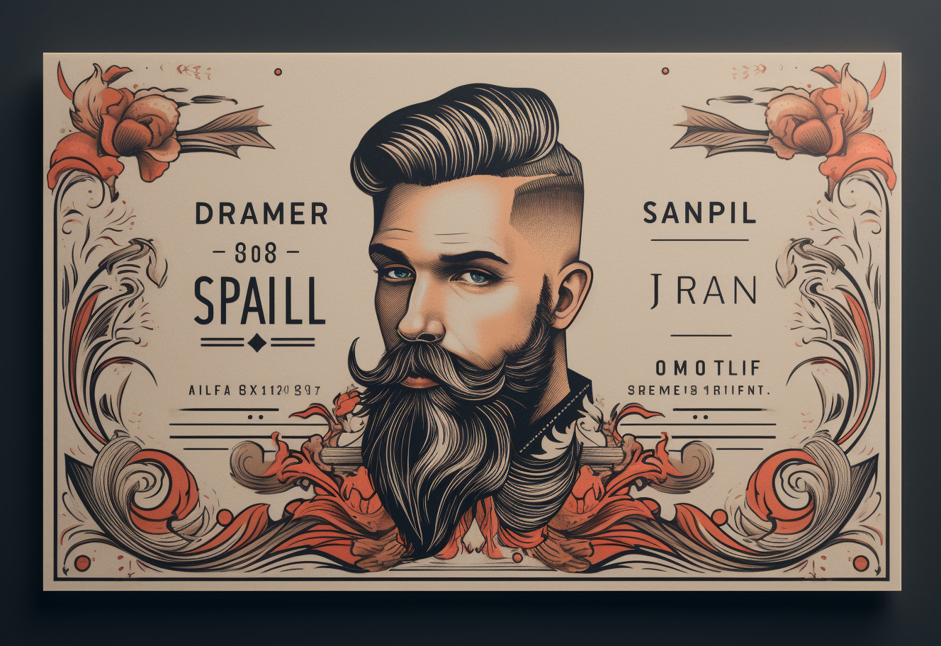 4K Elegance Bearded Man Business Card Themes Unveiled