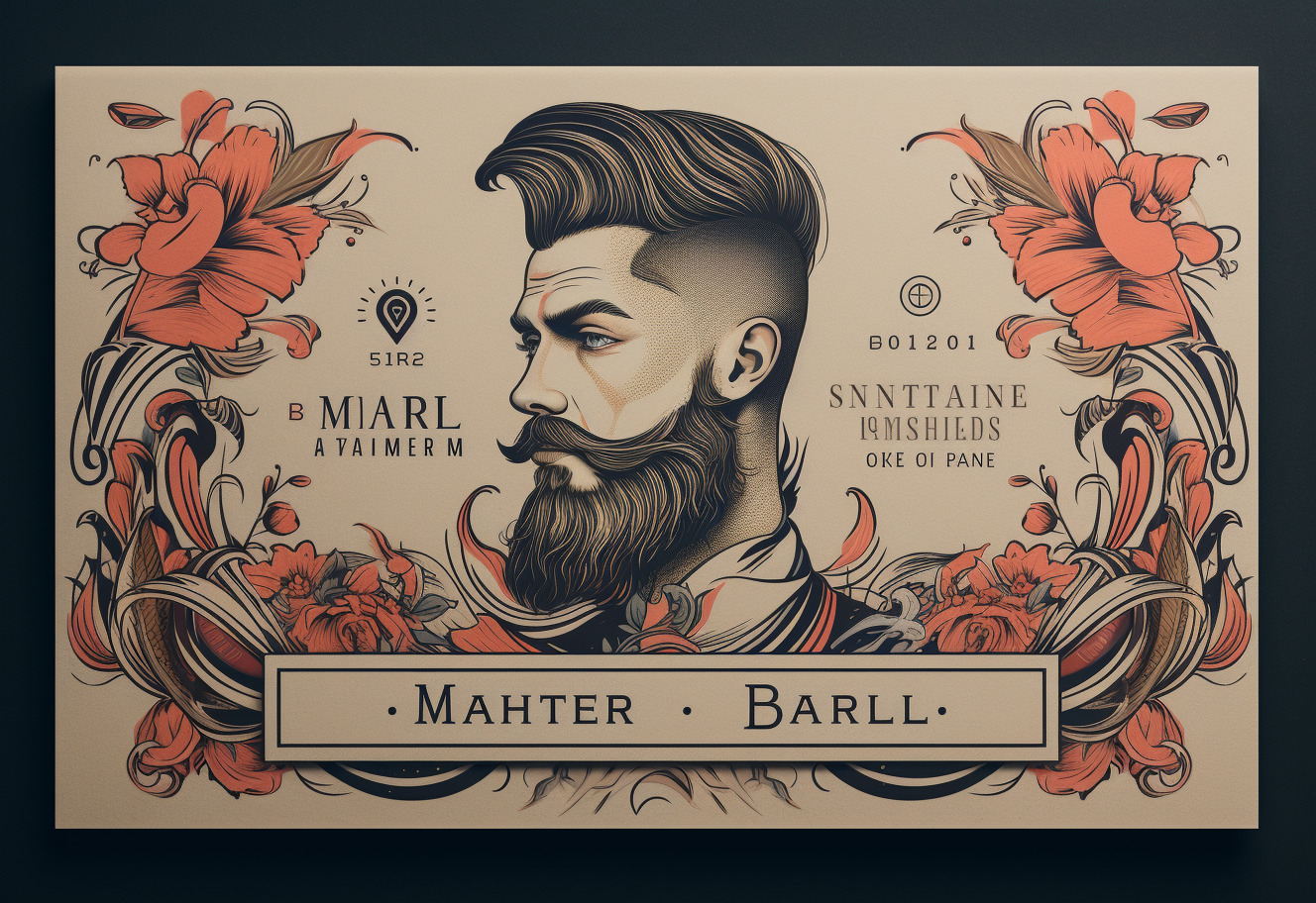 Download Free PSD Bearded Man Business Card Imagery