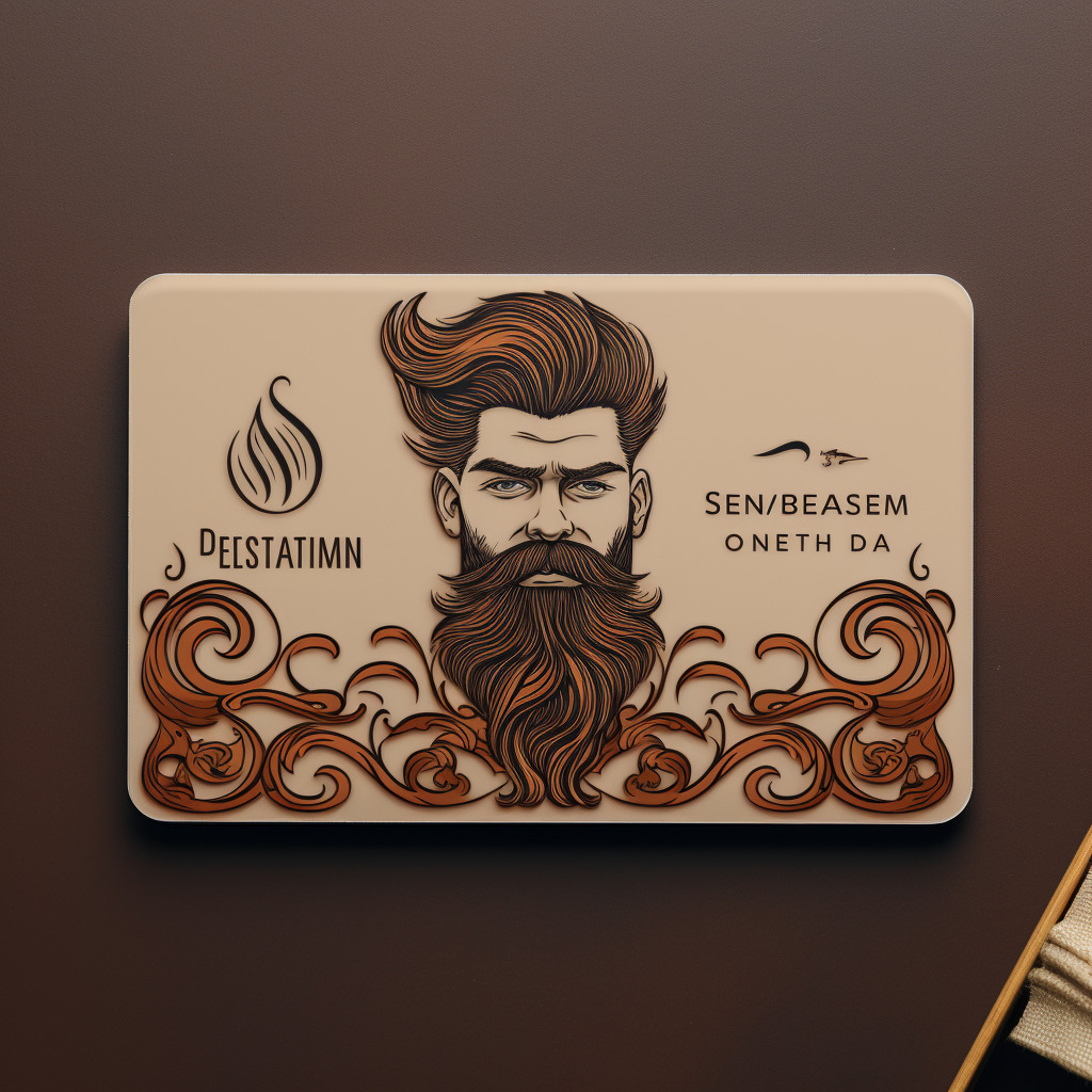 Infuse Personality into Your Business Card with Barber & Bearded Man Vibe