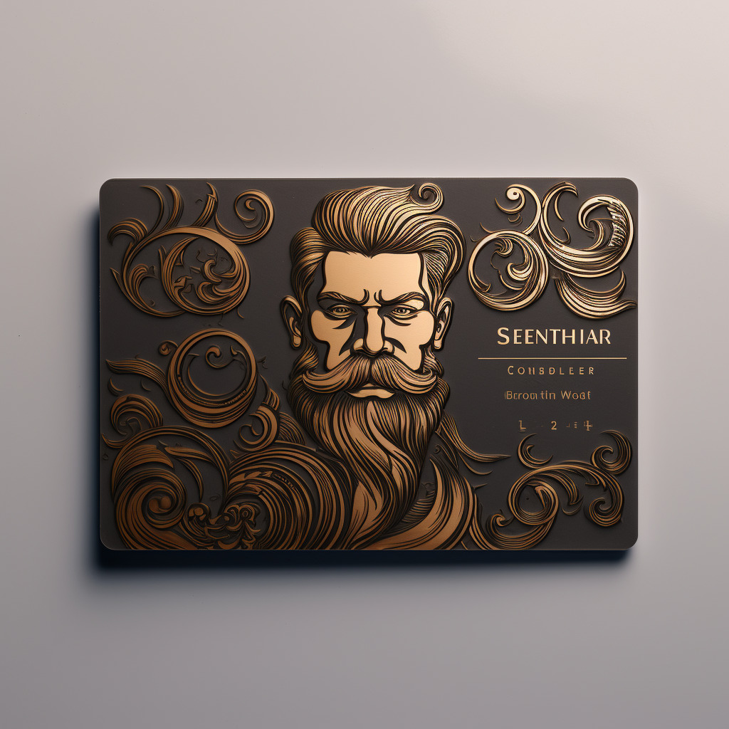 Free Downloads Barber Business Cards, Infused with Bearded Man Appeal