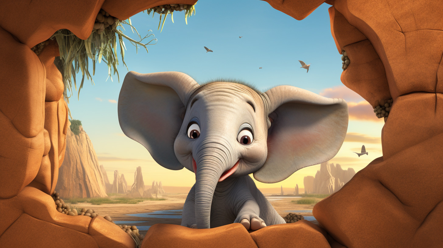 8K cartoon elephants bring a playful touch to your desktop
