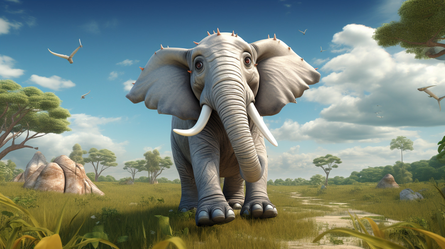 Download cute 4K cartoon elephant wallpapers for a cheerful vibe
