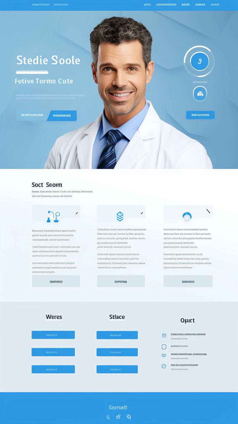 Innovative Doctor Webpage Template Designs