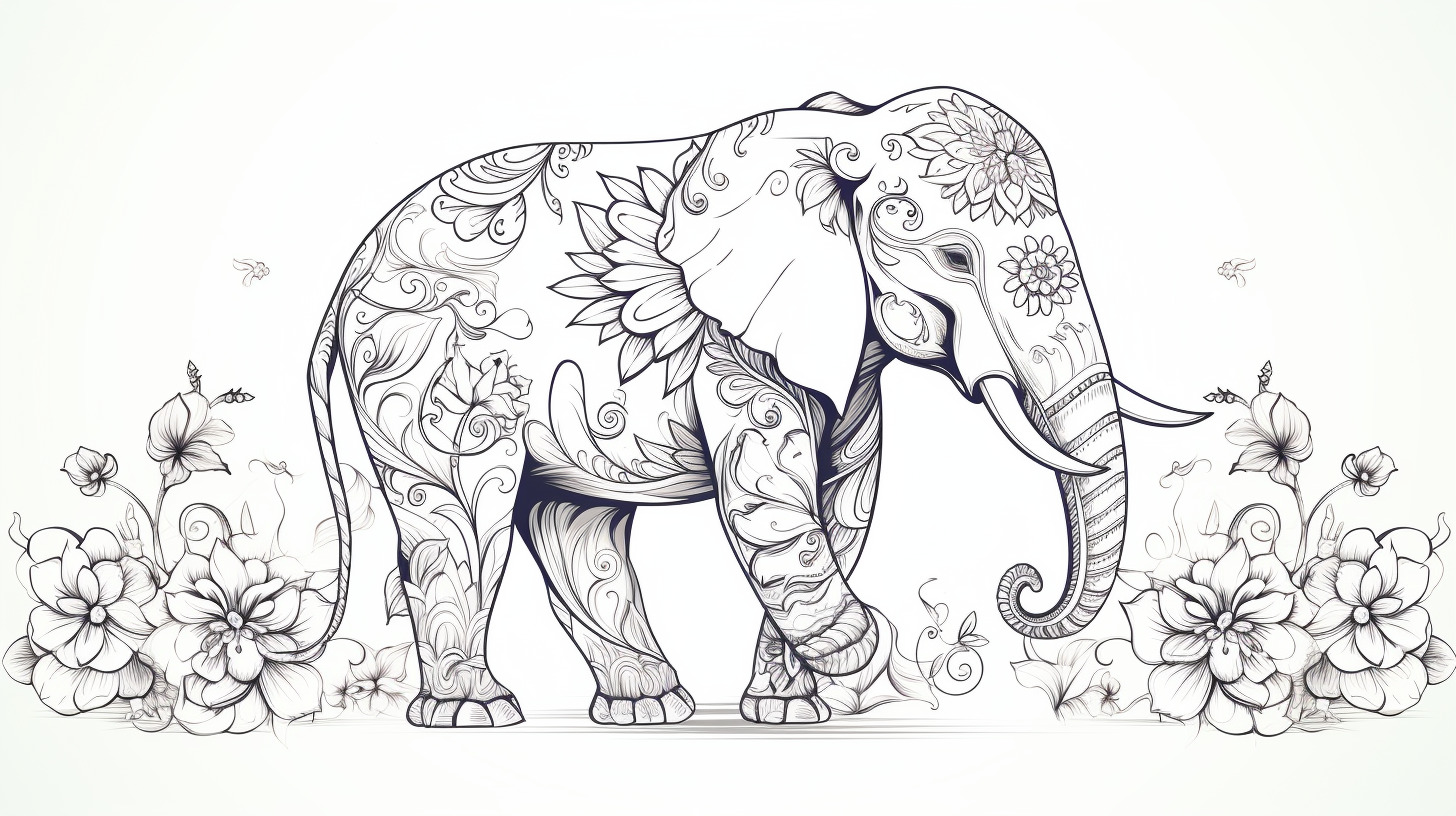HD line drawing images create a refined digital background