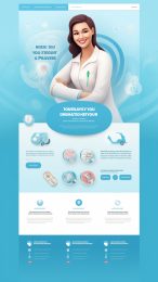 Blend healthcare and web design for a clinic's online presence