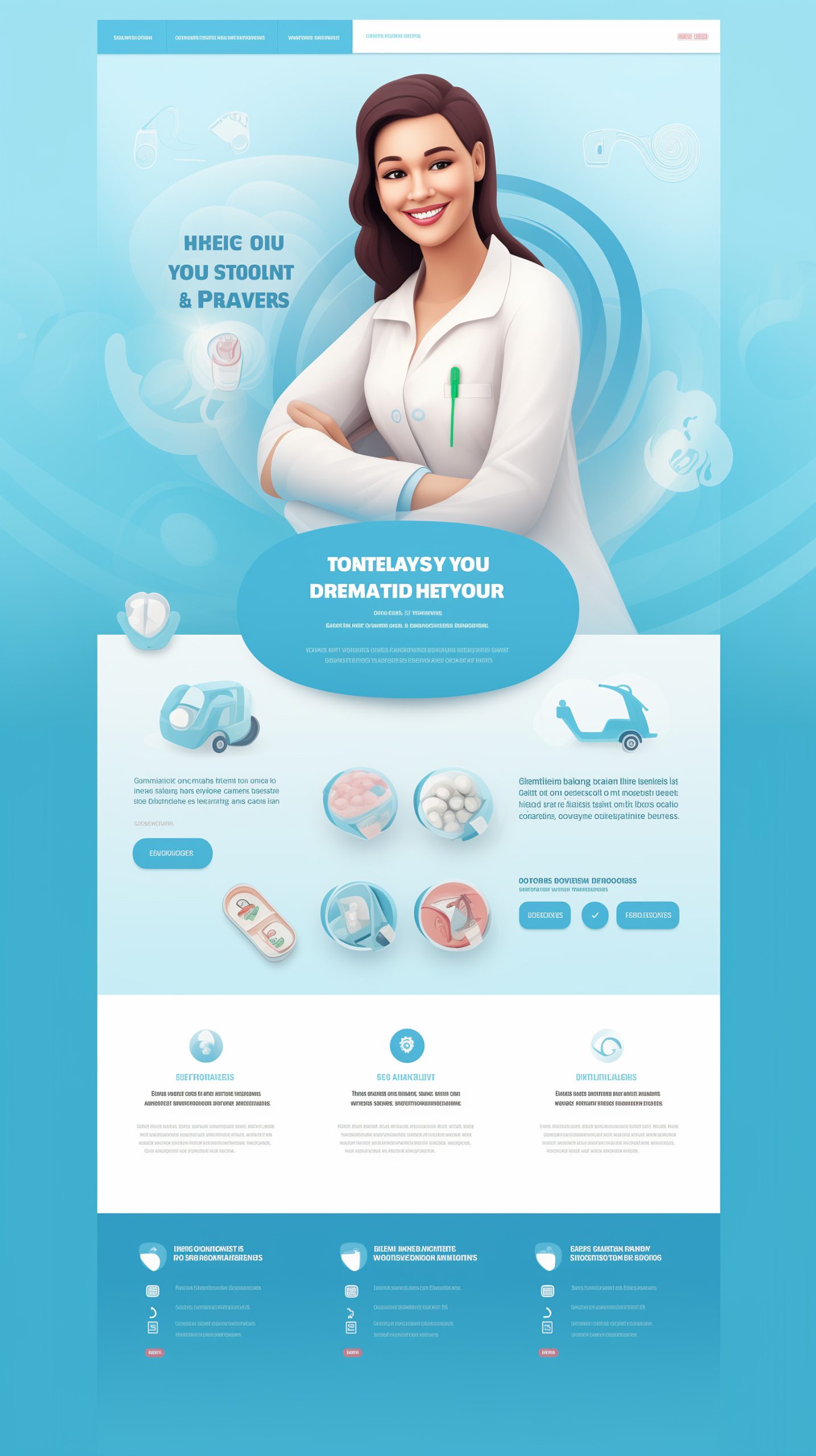 Blend healthcare and web design for a clinic's online presence