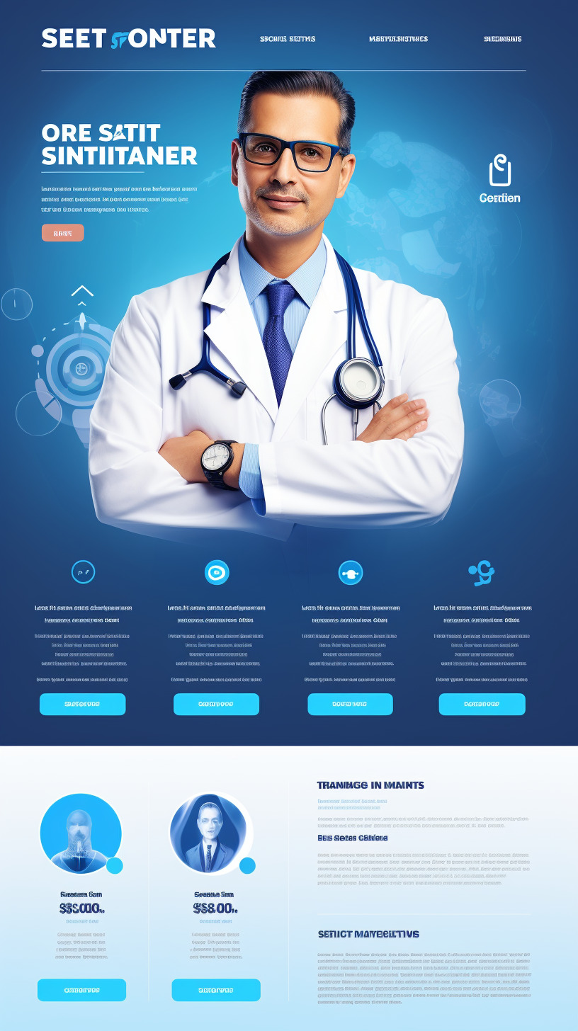 Ideas for a doctor's website: download customizable PSD themes