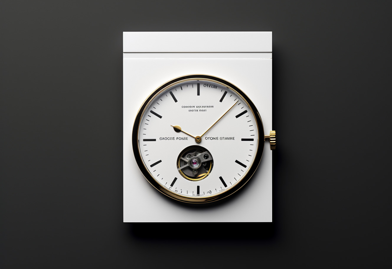 Modern Minimalism: HD Pics Magic for Sleek white Watch Business Cards