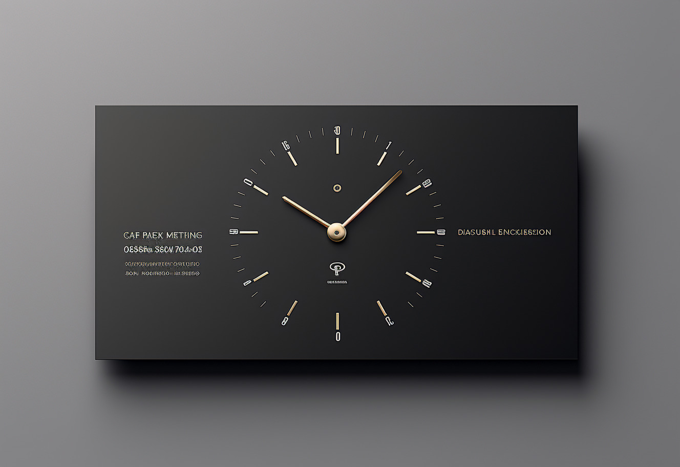 Free Flow Minimalism: 4K Watch Business Card Inspirations