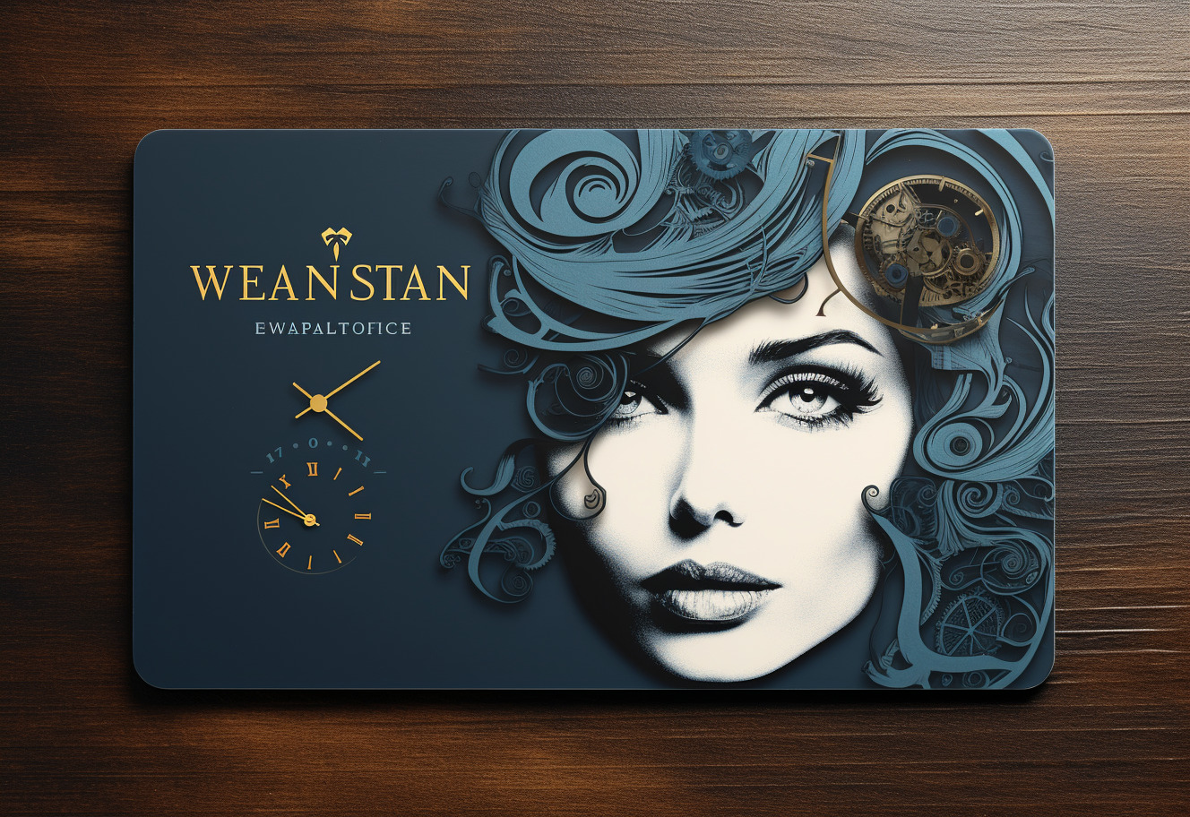 Empower Your Brand - 8K Women's Watch Themes in Business Cards