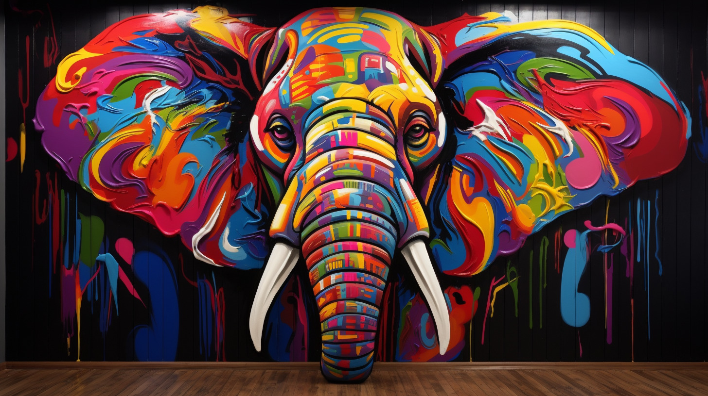 PC wallpapers with pop art elephants