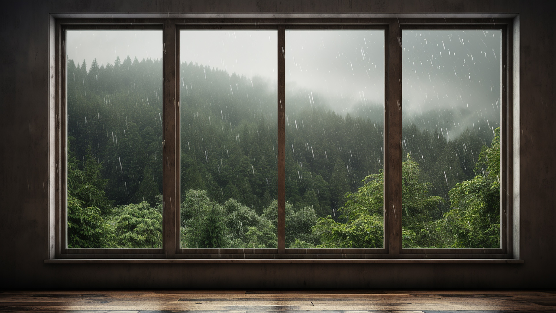 Emotional Rain Dance - Free 8K Rainy Window Wallpaper