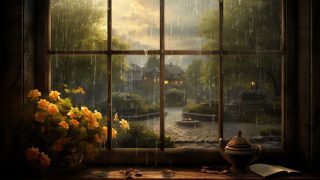 Rainy Day Desktops for Classic Room Environments wallpaper