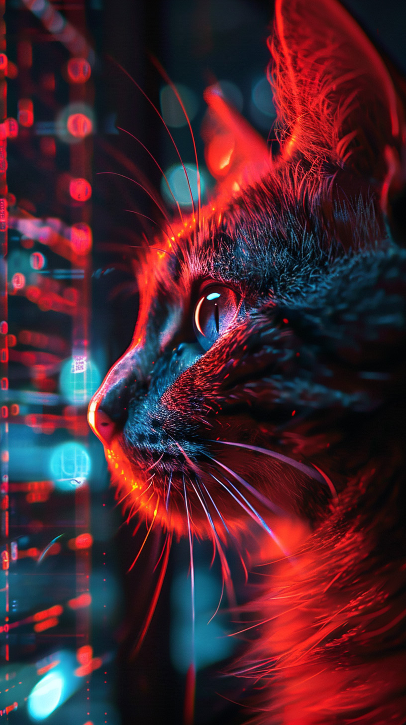 Get Your Digital Purr: Robot Cat Wallpapers for Mobile
