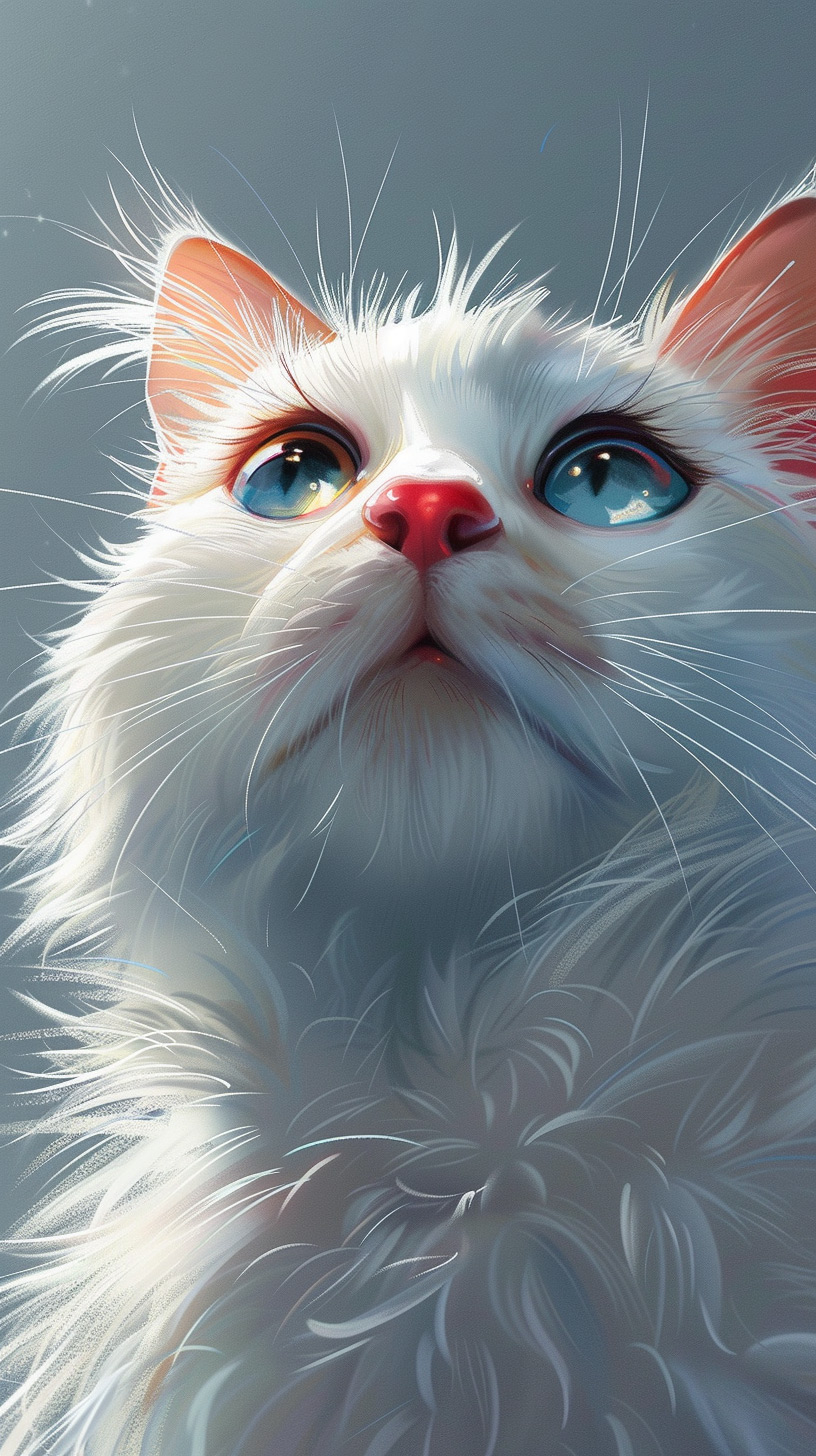 Brighten Your Mobile with Free Cute Cat HD Backgrounds