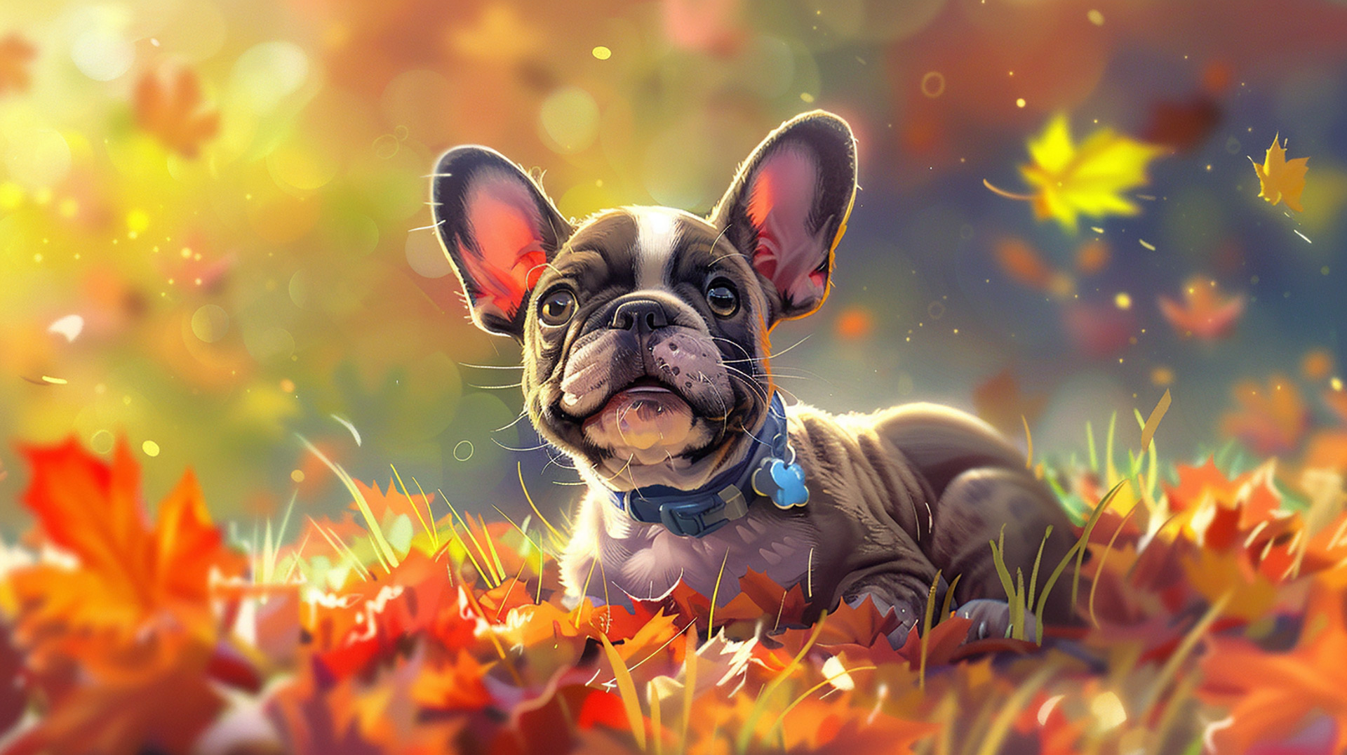 AI-Enhanced Cute Dog Wallpapers for a Charming Desktop