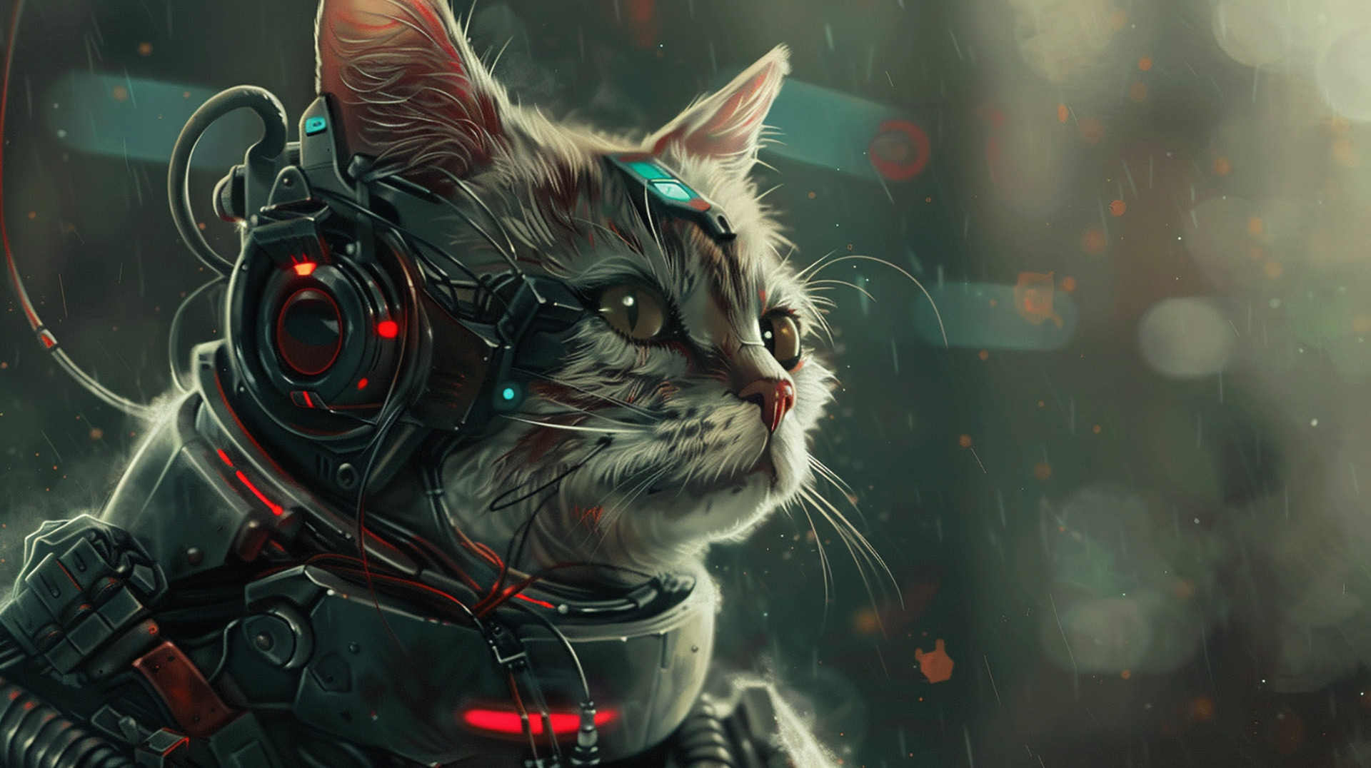 Futuristic Robot Cat HD Pics: Free Download for Desktop