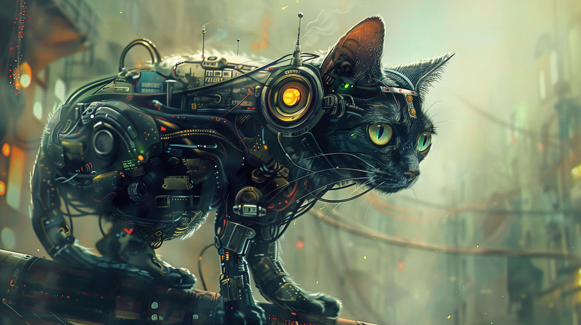 Download Free Cyborg Cat HD Wallpapers for Your PC