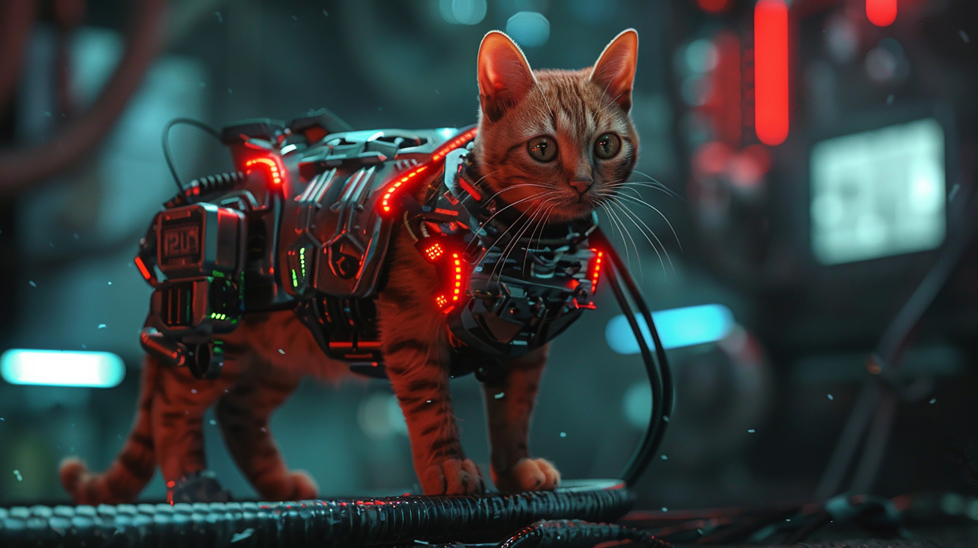 Transform Your Screen with Robot Cat Images in 8K
