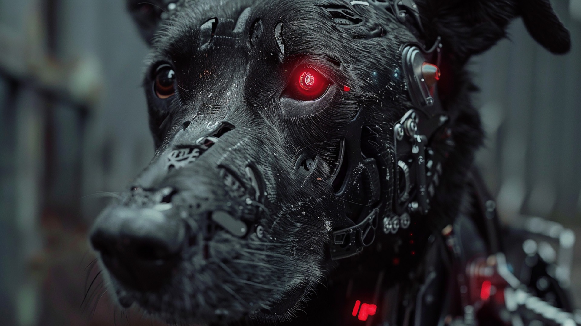 Cutting-Edge Cyborg Dog Wallpapers for a New Era