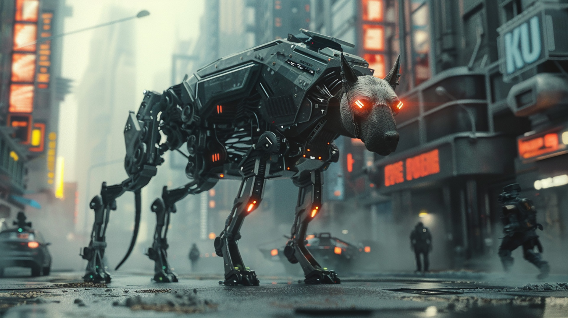 Futuristic Cyborg Dog Wallpapers for Advanced Desktops