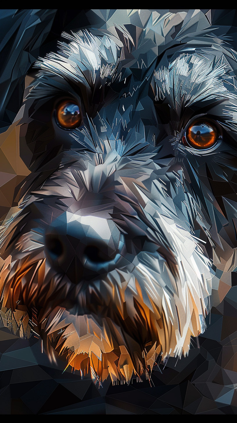 Elevate Your Screen with Artistic Dog Art for Android