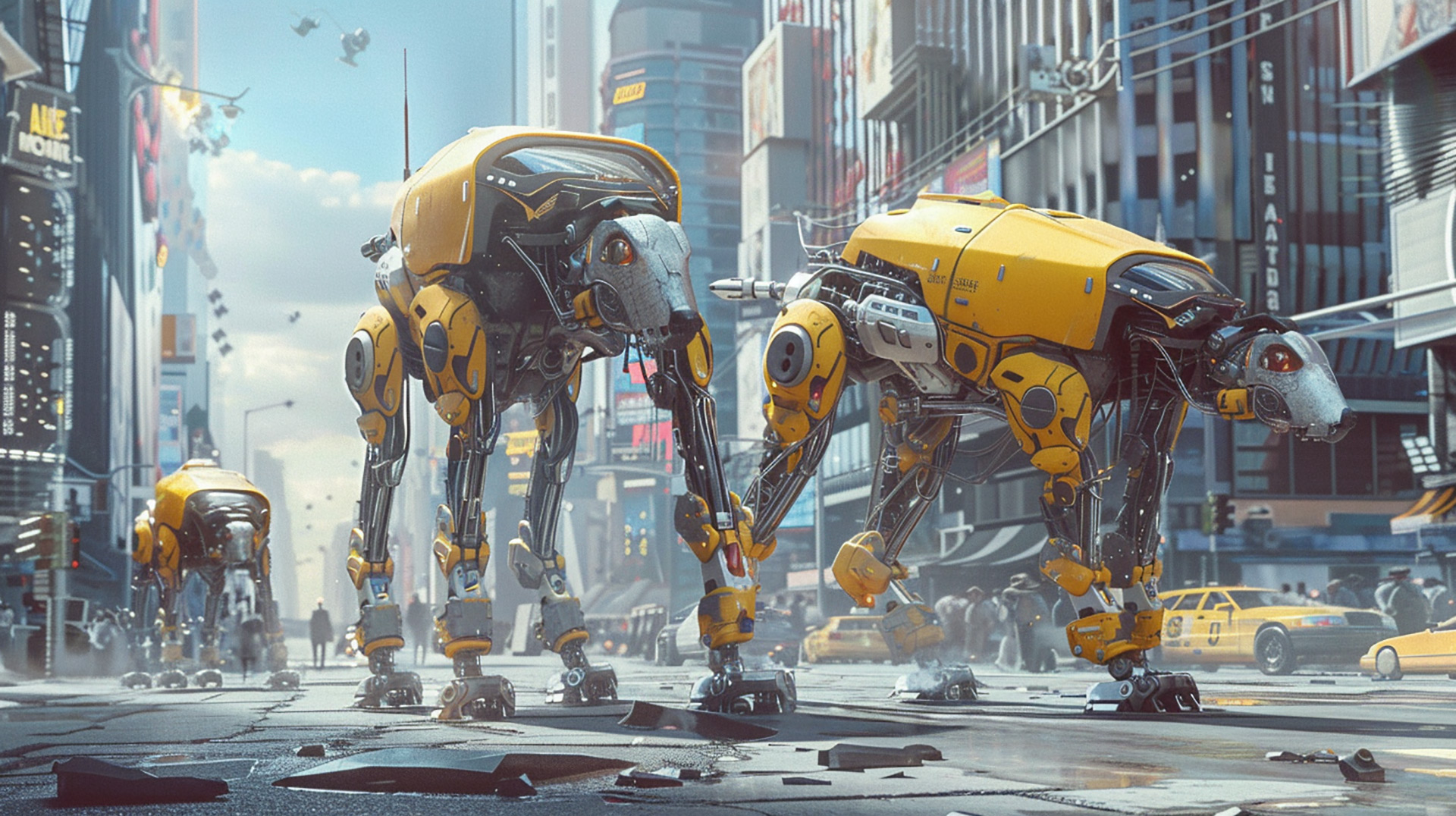 Explore the Future with Cybernetic Dog Wallpapers
