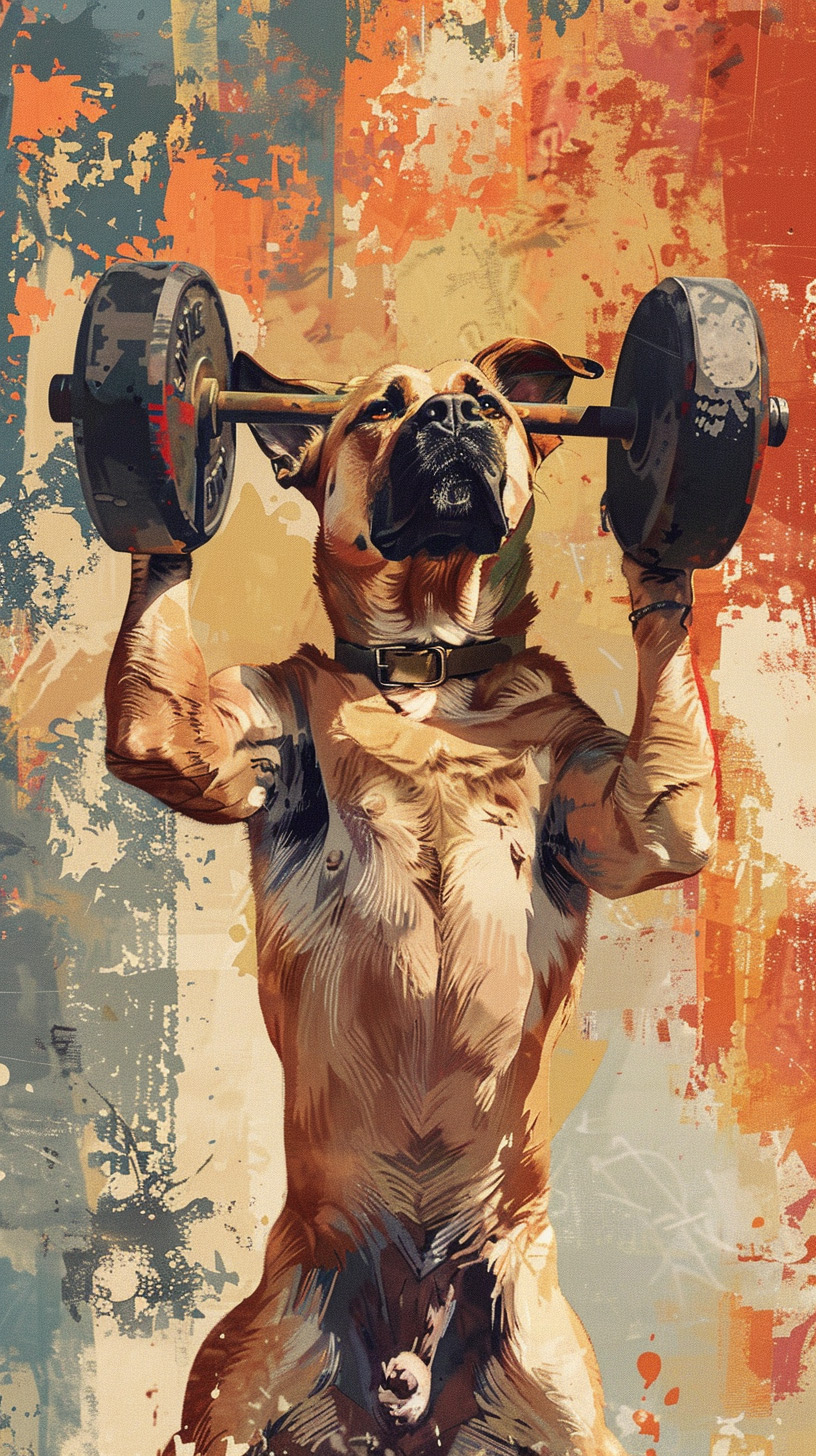 Masterpiece Mutts: Exquisite Dog Wallpapers for All Mobile Brands