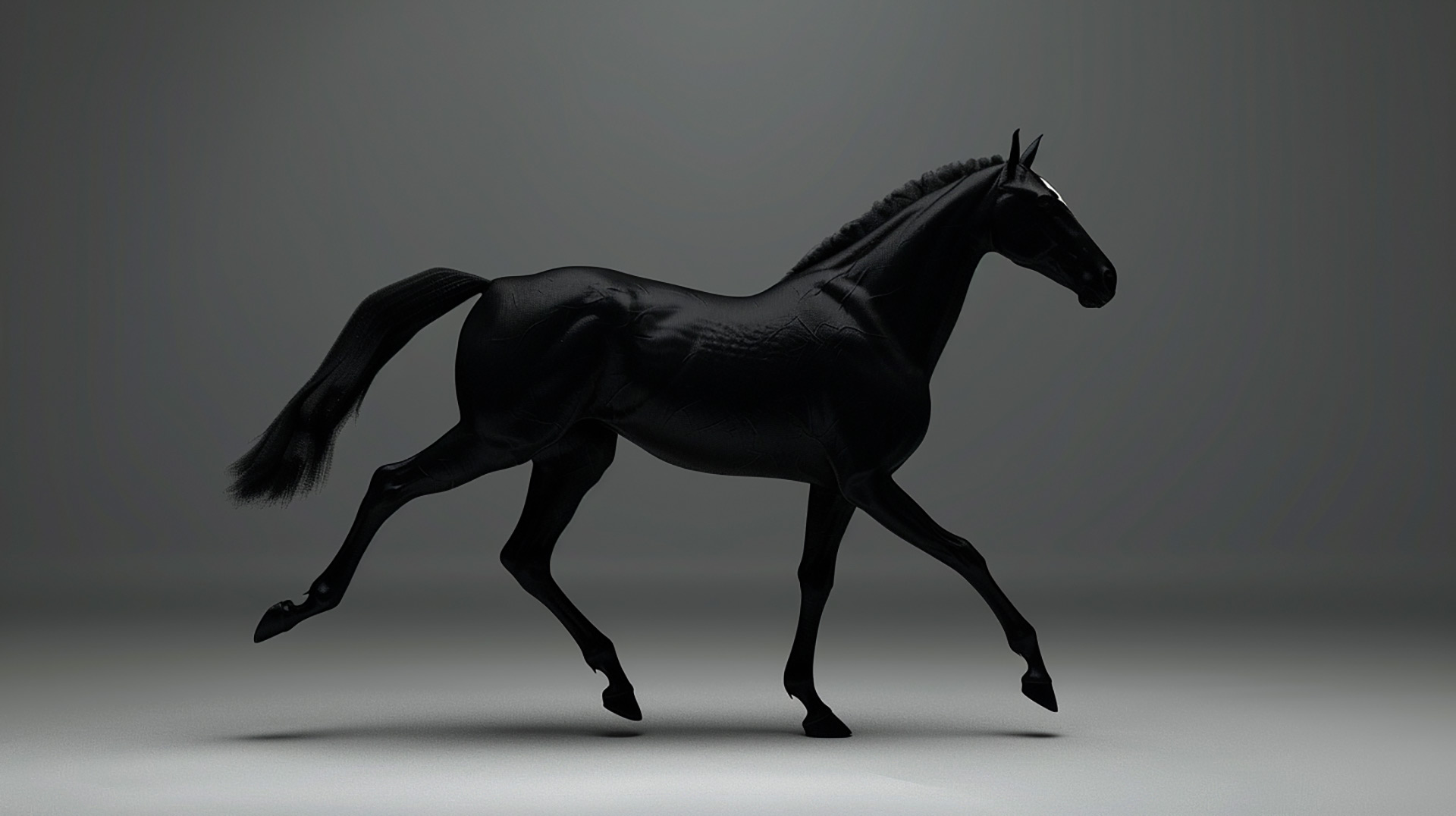 Majestic Horse: AI-Generated HD Digital Wallpaper