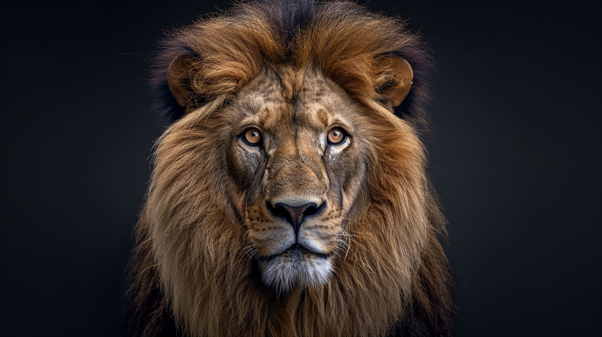 Golden Mane Lion 4k Digital Background