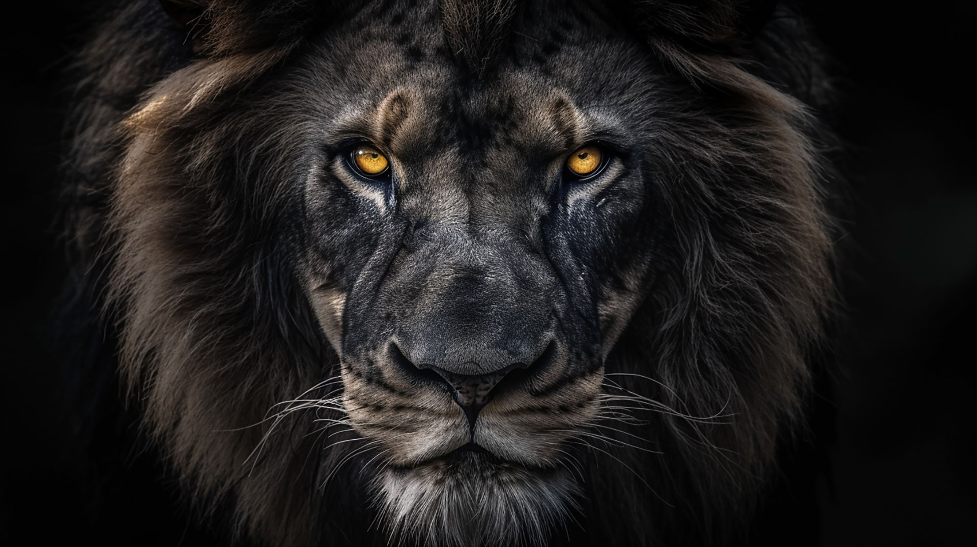 Fierce Lion in Ultra HD Digital Background