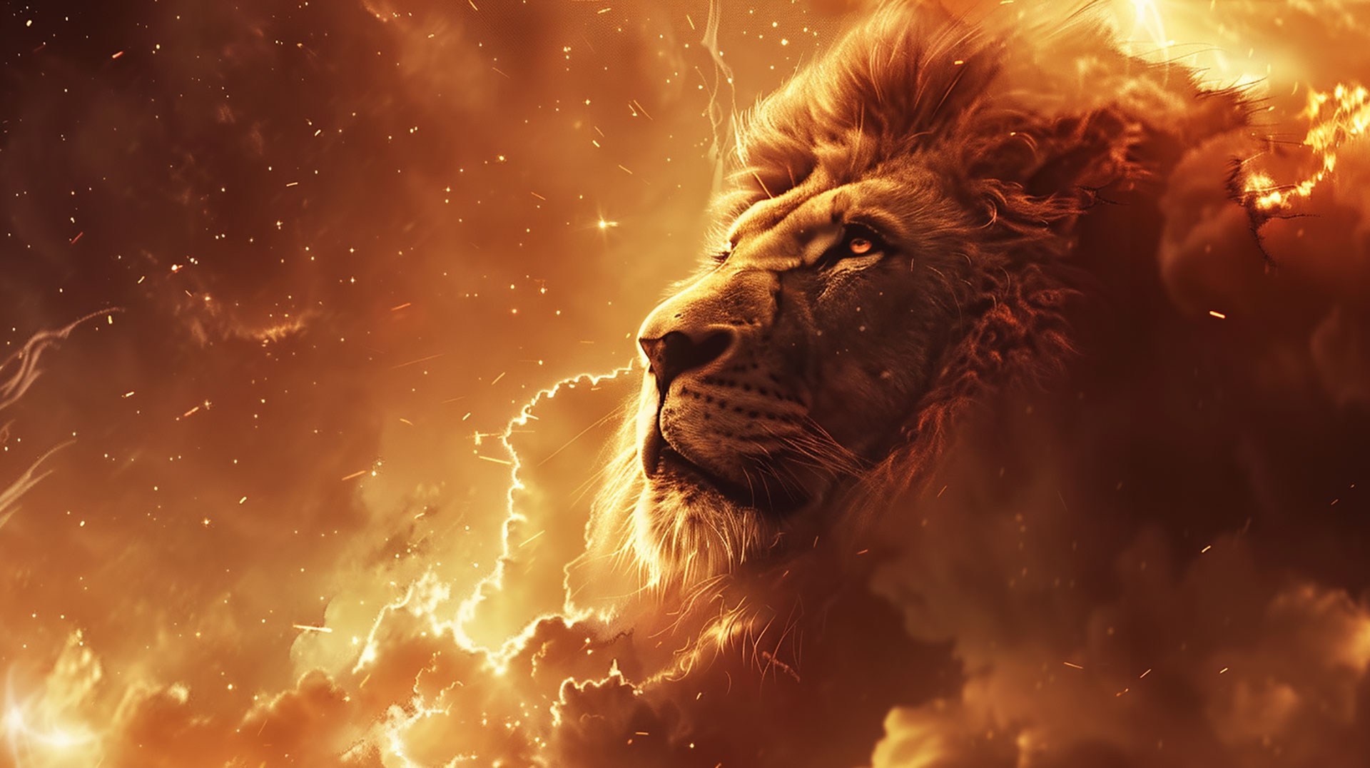 Majestic 4k Lion AI HD Wallpaper