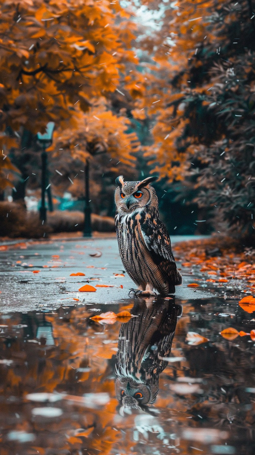 Picturesque Owl Wallpaper for Vivo Devices: 4K