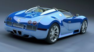 Dynamic Bugatti Supercar Desktop Background: 8K