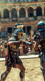 Intense Gladiator Duel: iPhone Background