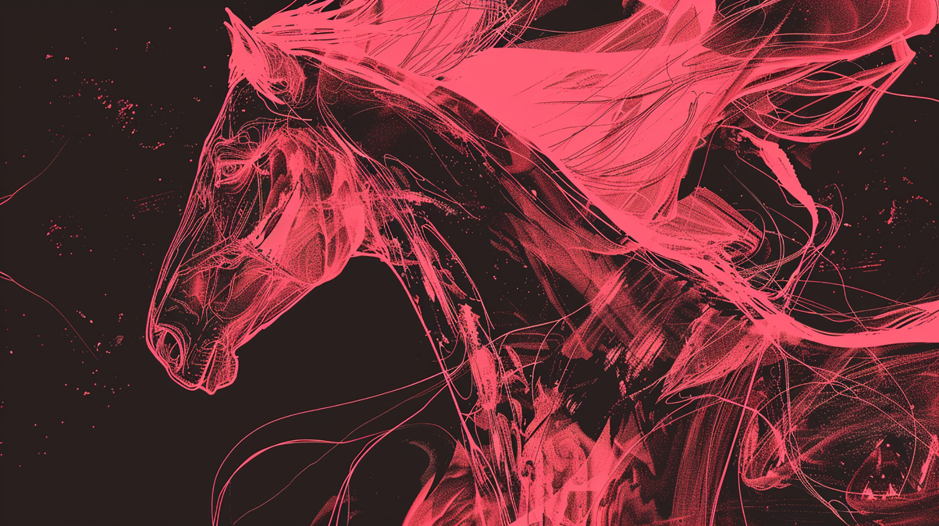 Equine Splendor: AI-Generated 16:9 Wallpaper