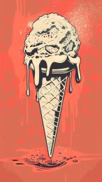 Classic Ice Cream Signage Art