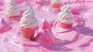 Sugary Bliss: Aesthetic Ice Cream 4K Wallpapers