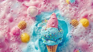 Creamy Dreams: Aesthetic Ice Cream Wallpaper Delights