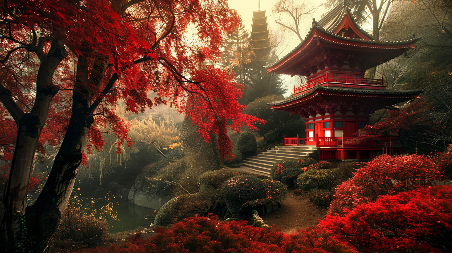 Dreamy Pathways of Japanese Gardens