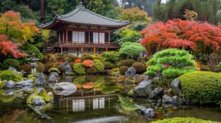 Mystical Japanese Garden Aura