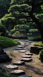 Japanese Garden Tea House Serenity