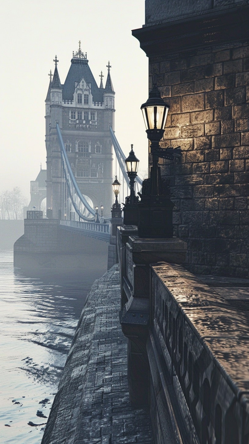 Iconic Archways: London Bridge Mobile Wallpaper