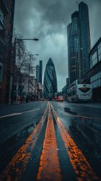 Digital Dreams: London Skyline Wallpaper for Google Pixel