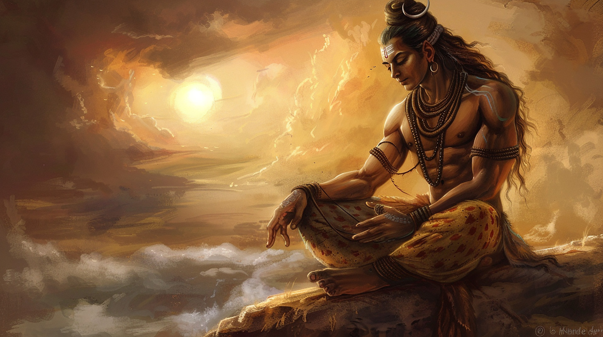 Sacred Lord Shiva Mahadeva Meditation: Free HD Wallpaper