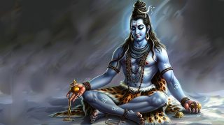 Majestic Lord Shiva: Digital Background for Desktop